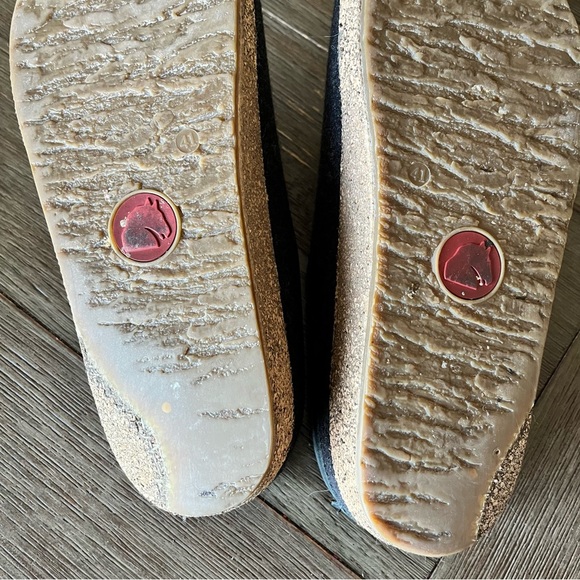 Haflinger Gray Wool Felt Slippers Size 41 - Picture 7 of 9